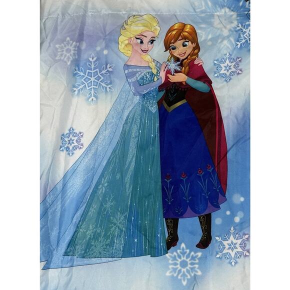 Disney Frozen Magical Winter Twin Flat Sheet Elsa Anna Olaf ￼ - Picture 3 of 6